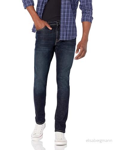 Amazon Essentials Herr Skinny Fit Stretch Jean, Mörk Indigo/Skinsed, 40 B x 28 L 194223570416