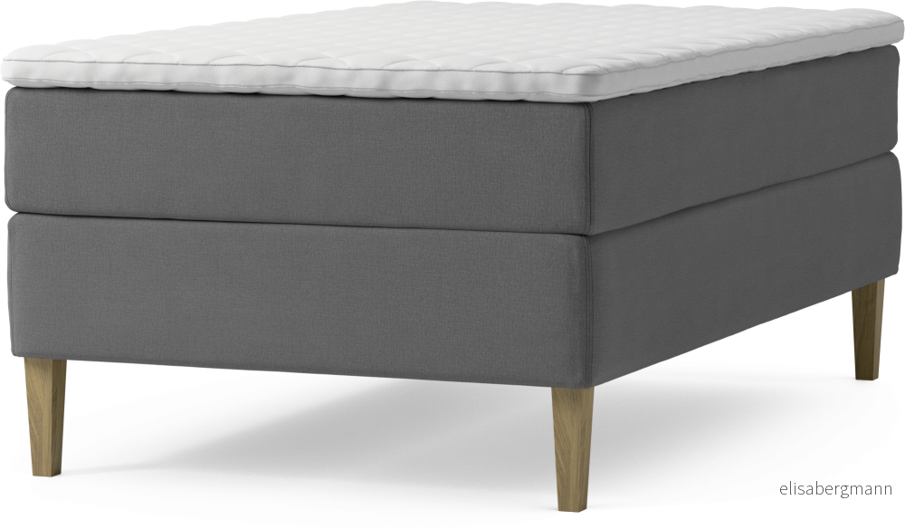 Delux Dream Kontinentalsäng, enkelsäng 120 cm med bäddmadrass och sängben 7D7On