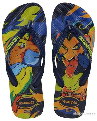 Havaianas pojkar unisex barn topp Disney Classic (Mini Me) Flip Flop, blå, 9 UK barn, BLÅ, Child 7909690578130