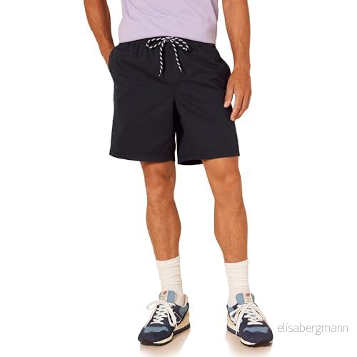 Amazon Essentials herrshorts med dragsko (finns i plusstorlek), svart, 4X Large stor 196433260958