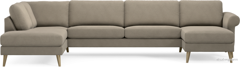Bridge 3-sits soffa med divan vänster och schäslong höger ACCX0