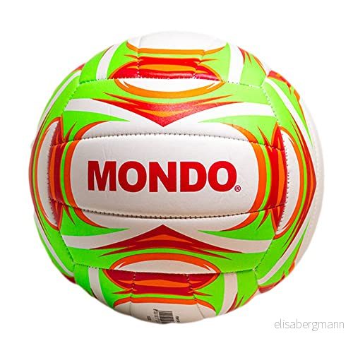 Mondo Leksaker Beach Volley GREEN volleyboll storlek 5 inomhus, utomhus, strand, pvc svamp mjuk touch, färg vit röd grön 23013 8001011230136