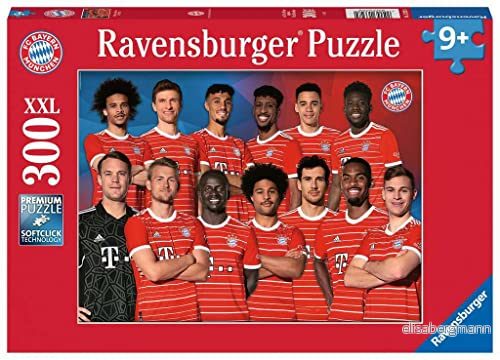Ravensburger Barnpussel 13328 FC Bayern säsong 2022/2023 300 bitar, XXL, München, pussel för barn från 9 år 4005556133284