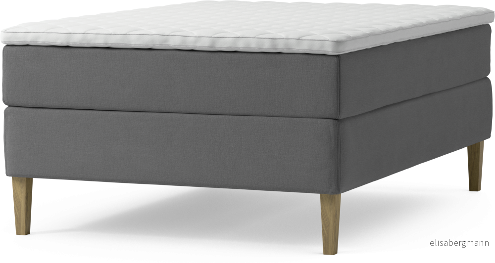 Delux Dream Kontinentalsäng, enkelsäng 140 cm med bäddmadrass och sängben XPNOe