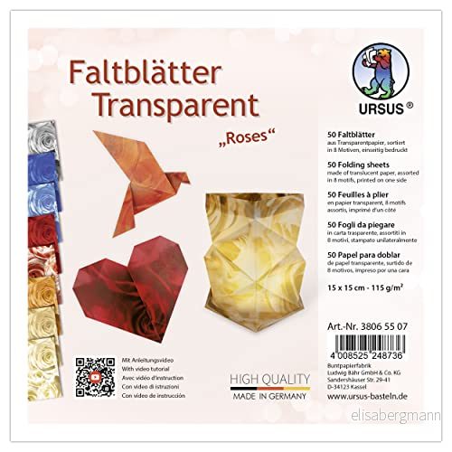 Ursus 38065507 blad rosor 115 g/m², färgglada 4008525248736