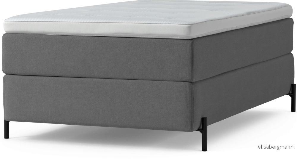 Delux Dream Kontinentalsäng, enkelsäng 120 cm med bäddmadrass och sängben pfnGe