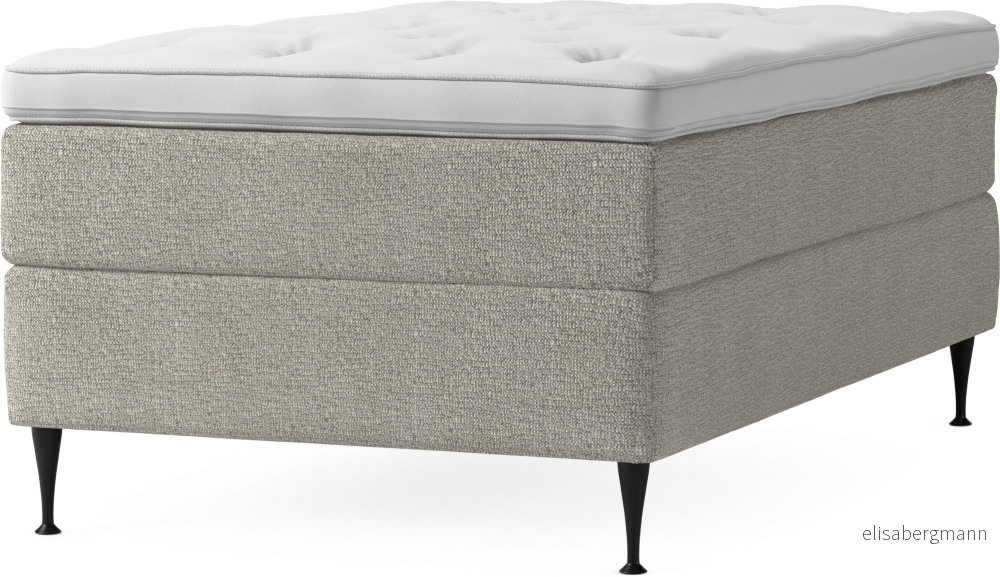 Delux Dream Kontinentalsäng, enkelsäng 120 cm med bäddmadrass och sängben s1uTM