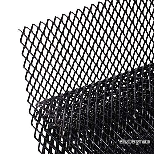 AggAuto 100 x 33 cm svart racinggaller, storlek 10 20 mm, aluminiumgaller, universellt bilradiatorgaller 619988751240