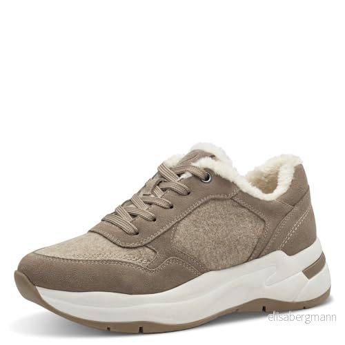 Marco Tozzi dam Laced 2 23795 43 sneakers, ökenkomb, 41 EU, Desert Comb, EU 4064232183654