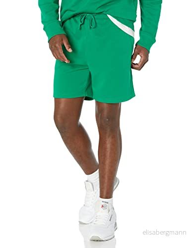 Amazon Essentials lättvikts franska frottéshorts för män (finns i stora och långa), grön, medium 196433879488