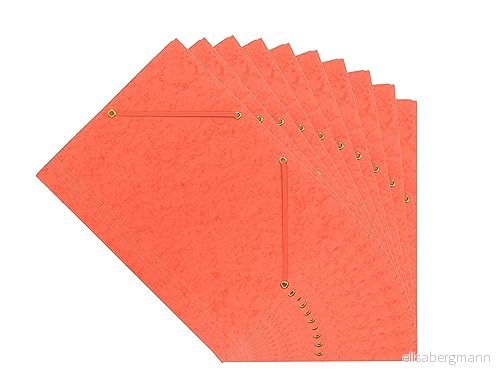 Interdruk elastisk filmapp A4 färgspann 3 klaffmapp pressbräda orange (10 pack) 5902277212856