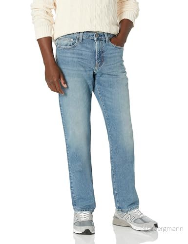 Amazon Essentials mäns jeans med rak passform, lätt tvätt, 29 B x 30 L 191770615966