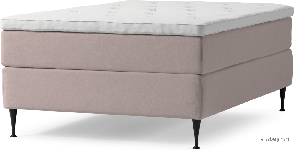 Delux Dream Kontinentalsäng, enkelsäng 140 cm med bäddmadrass och sängben EKRQM