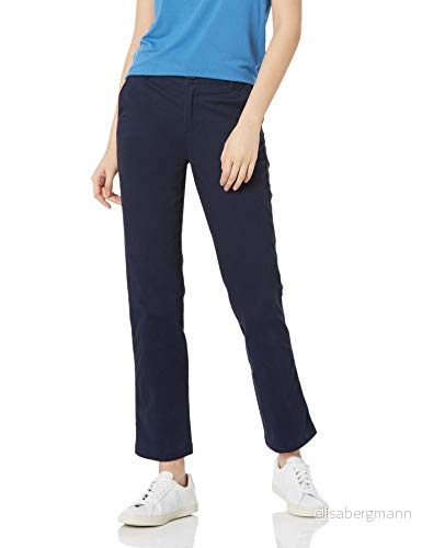 Amazon Essentials dam klassisk rak passform stretch twill chinos byxa, marinblå, 18 195111299228