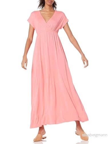 Amazon Essentials maxiklänning för kvinnor (finns i plusstorlek), persika, X Small 195111906706