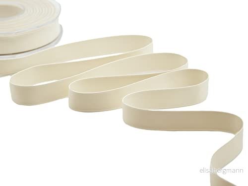 Furlanis Dubbel Satäng Matt, Dekorationstejp, Presentpaket, Bröllop gynnar Elfenben, 15 mm x 20 m 8027335523273