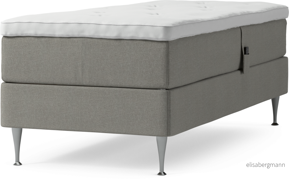 Delux Dream Ställbar säng, enkelsäng med bäddmadrass och sängben rXw35