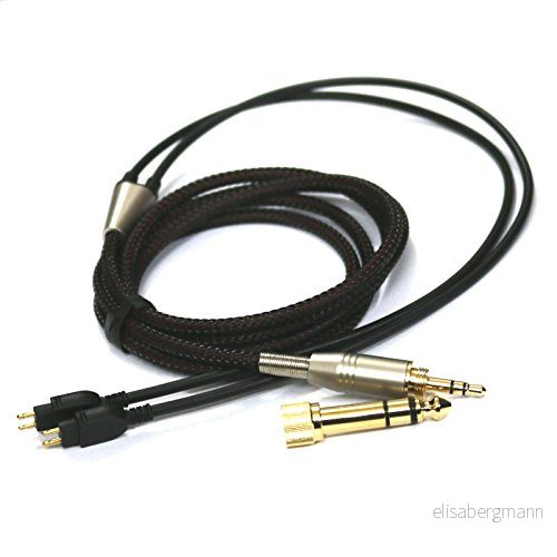 ABLET Ersättningskabel för ljud uppgradering Sennheiser HD650, HD600, HD580, HD58X, HD660S, Massdrop HD6XX hörlurar 1,2 meter/4 fot 682141608996