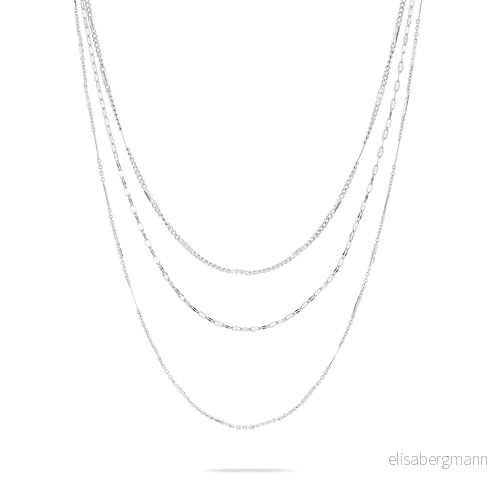 Kärleksbarn Berlin halsband LJ 1459 N 58 silver, cm, Rostfritt stål, Ingen ädelsten 4035608766733