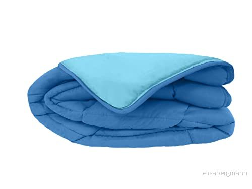 Poyet Motte Calgary påslakan polyester gitane/azurblå, polyester, gitane/azur, 200 x 140 1 cm 3120760069585