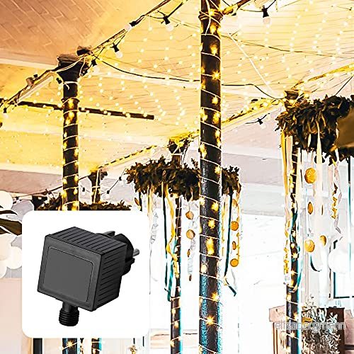 Hellum-ljusnät utomhus varm vit buskbelysning 200 LED 3 x m för balkong husvägg belysning av paviljong trädgård fest jul bröllop lämplig inomhus- och utomhusbruk 565362 4001233565362