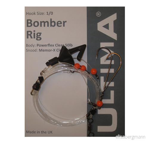 Ultima Unisex vuxen bomber rig 2 krok havsfiske, genomskinlig, storlek 4/0 5391542483877