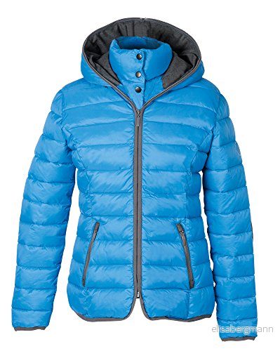 PFIFF Damer 102410 quiltad jacka Cerul, ridjacka damjacka huva, mellanblå M 4032668286300