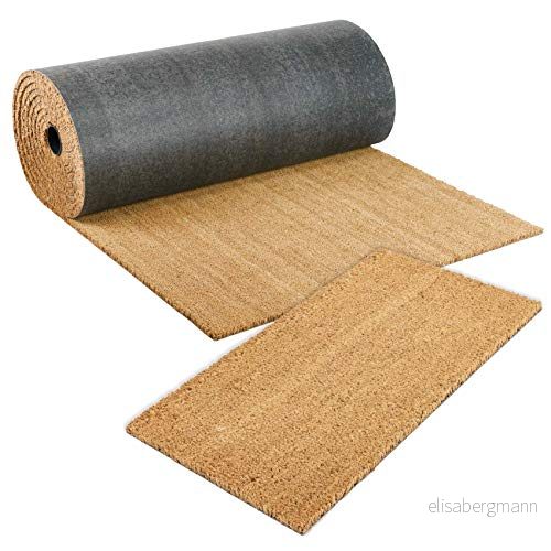 ANRO Kokosmatta dörrmatta skrapa många storlekar och höjder naturprodukt rulle tjocklek 14 mm storlek 300 x 100 cm 4059064444394