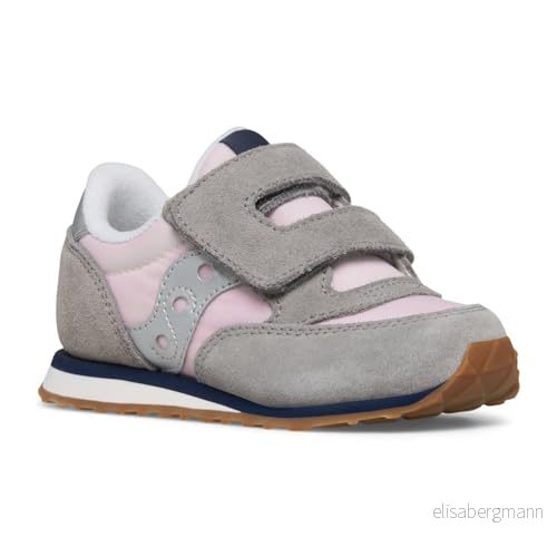 Saucony Originals Baby Jazz HL, Tofflor, Blush/Grey/Silver, 22 EU, Blush Gray Silver, EU 195020292716
