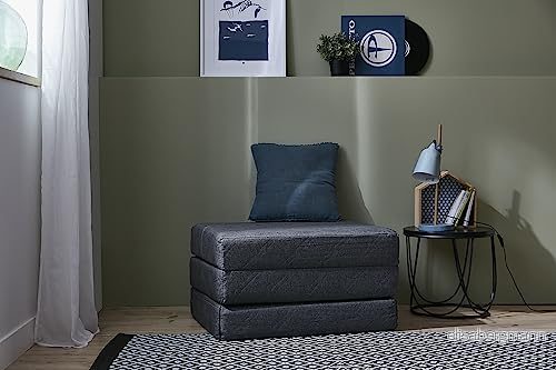 Abeil Luxus gästbädd, grå, polyuretan med ett övre lager på 4 cm av viskoelastiskt memory skum, för 1 person 3087880022060