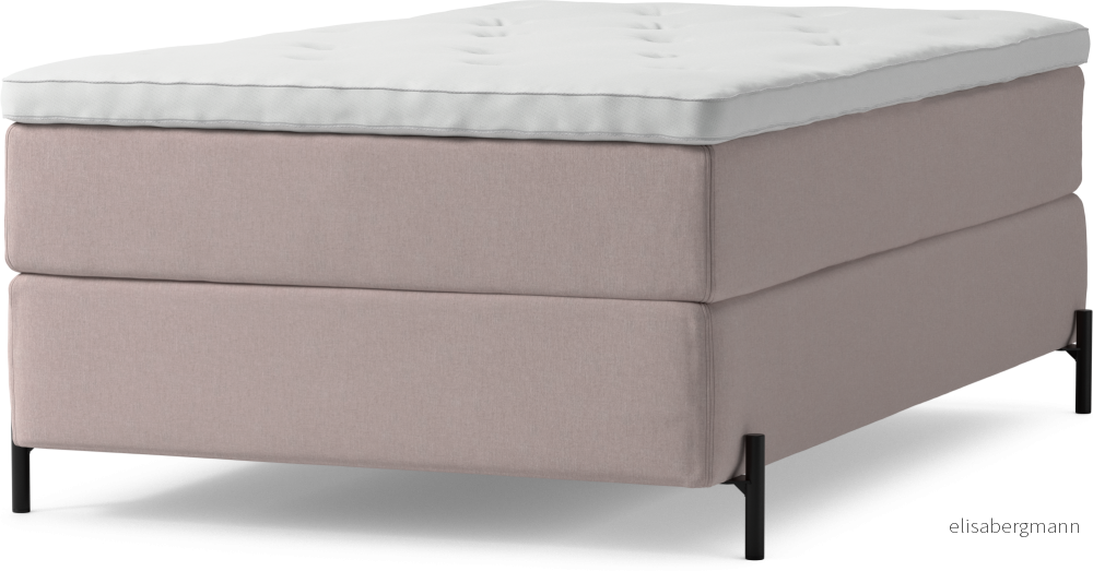 Delux Dream Kontinentalsäng, enkelsäng 120 cm med bäddmadrass och sängben VMfXM