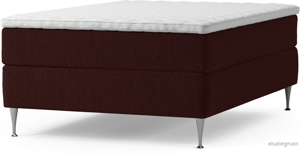 Delux Dream Kontinentalsäng, enkelsäng 140 cm med bäddmadrass och sängben UBiBe