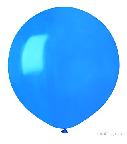Kuvert 25 st högkvalitativa naturliga latexballonger G150 (Ø 48 cm/19 tum) blå 8026196345802