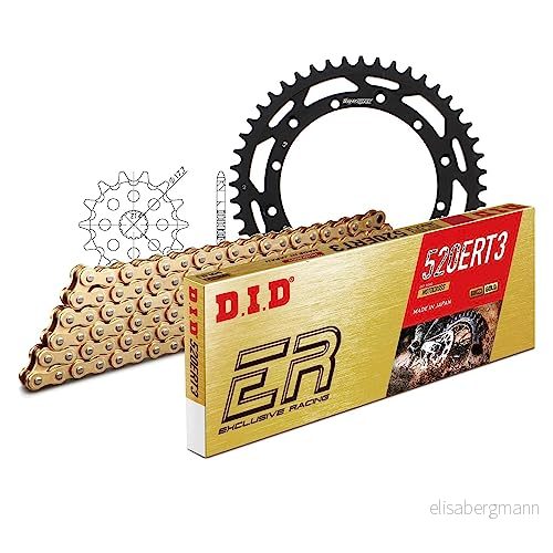Kedjesats DID stål 520ERT2/112 klämmslås för Yamaha YZ WR 125 cc tillverkningsår 1990 1998 4068202002549