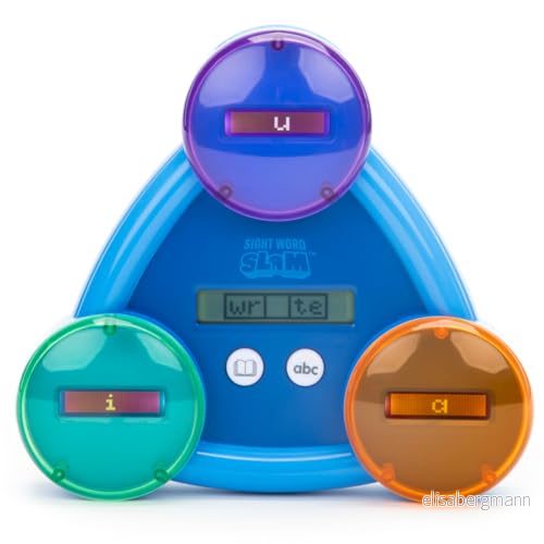 Learning Resources Sight Word Slam, ålder 5+, Lär dig över 185 engelska visningar, 2 lägen, elektroniskt pedagogiskt ordspel för 1 spelare, fonetiska spel, flerfärgad, EI 8434 86002084347