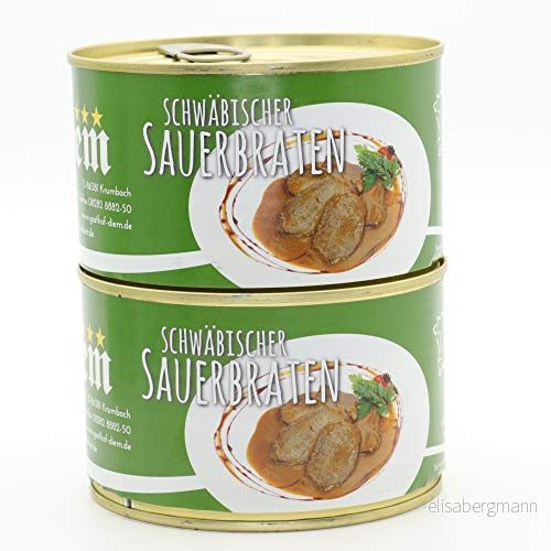 2 x konserverad diem 400 g stek av nötkött klassisk sås 240 kött från semmerrullen per hållbar 4260205142578
