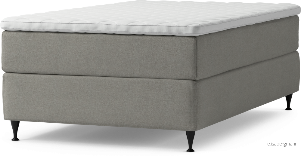 Delux Dream Kontinentalsäng, enkelsäng 120 cm med bäddmadrass och sängben EQKOz