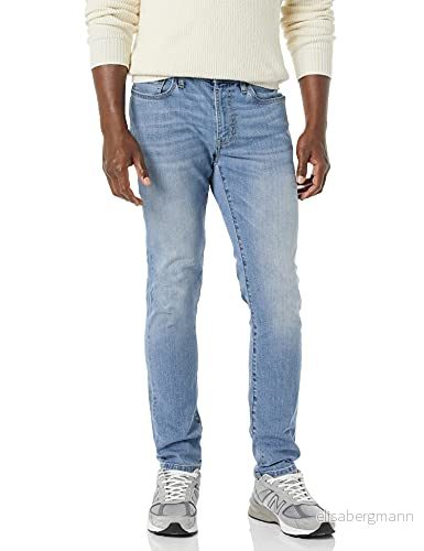 Amazon Essentials herr Skinny fit High Stretch Jean, lätt tvätt, 42 B x 34 L 195111634845