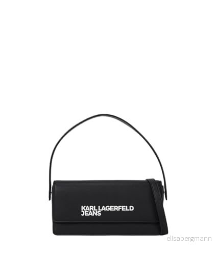 Karl Lagerfeld Jeans Essential LOGO Crossbody Axelremsväska, Storlek: One Size, Black 8721066050052