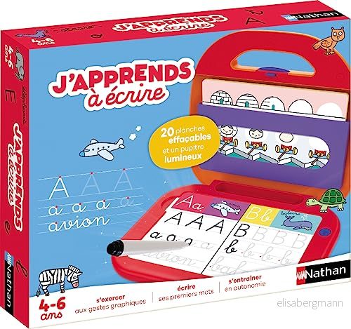 Nathan Jag lär mig att skriva - pedagogiskt spel självkorrigerande för lära sig dina prremiers ord från 4 år 8410446310885