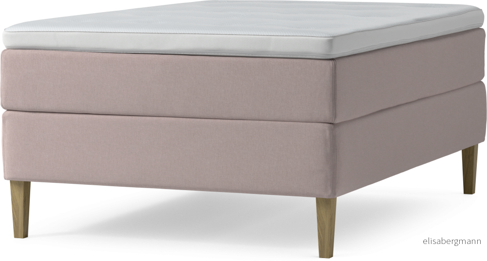 Delux Dream Kontinentalsäng, enkelsäng 140 cm med bäddmadrass och sängben fajh5