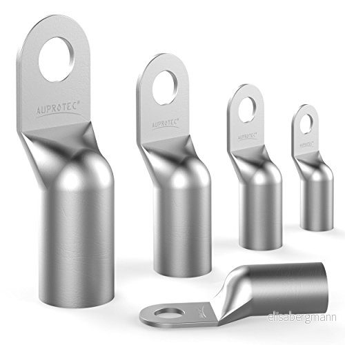 AUPROTEC 6 x rörkabelskor 95 mm² håldiameter M12 oisolerade SC kabelkontakter av koppar förtennad 4251315640467
