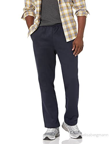 Amazon Essentials Fleece sweatpants för män (finns i stora och långa), marinblå, 4X Large Big 196433424923