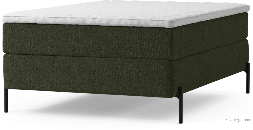 Delux Dream Kontinentalsäng, enkelsäng 140 cm med bäddmadrass och sängben IuhpH