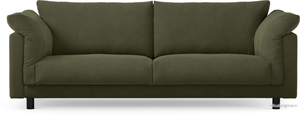 Cherrie 3-sits soffa, fast klädsel fFbyC