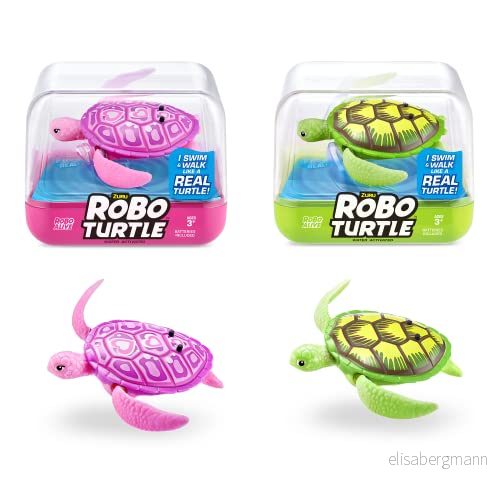 ROBO ALIVE 71100B Robotdjur, Grön, Rosa, 2 st 193052048318