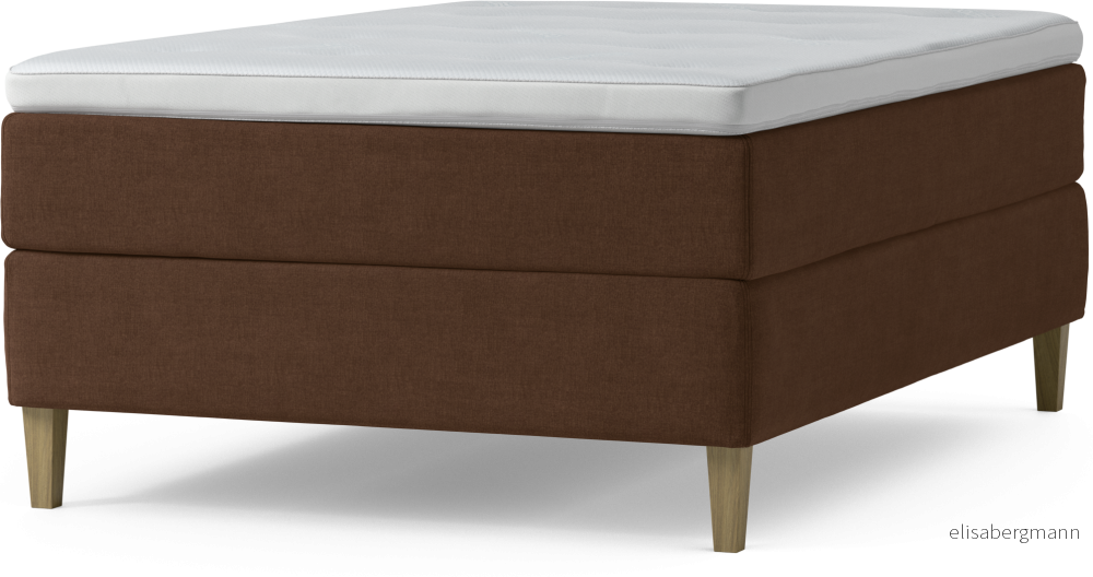 Delux Dream Kontinentalsäng, enkelsäng 140 cm med bäddmadrass och sängben ESntX