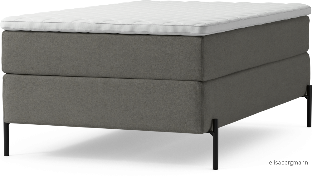 Delux Dream Kontinentalsäng, enkelsäng 120 cm med bäddmadrass och sängben vPZFD