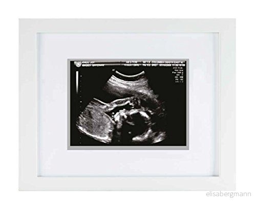Pearhead sonogram minnessak ram, mors söndag förväntande eller ny mamma present, vit 698904630159