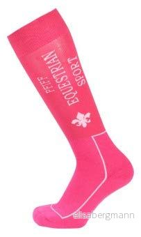 Pfiff 101449 unisex ridstrumpa, förstärkt ankel/fotdyna, rosa/rosa, 3436 4032668234981